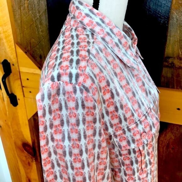 Hearts of Palm polished cotton button down shirt - Picture 4 of 6